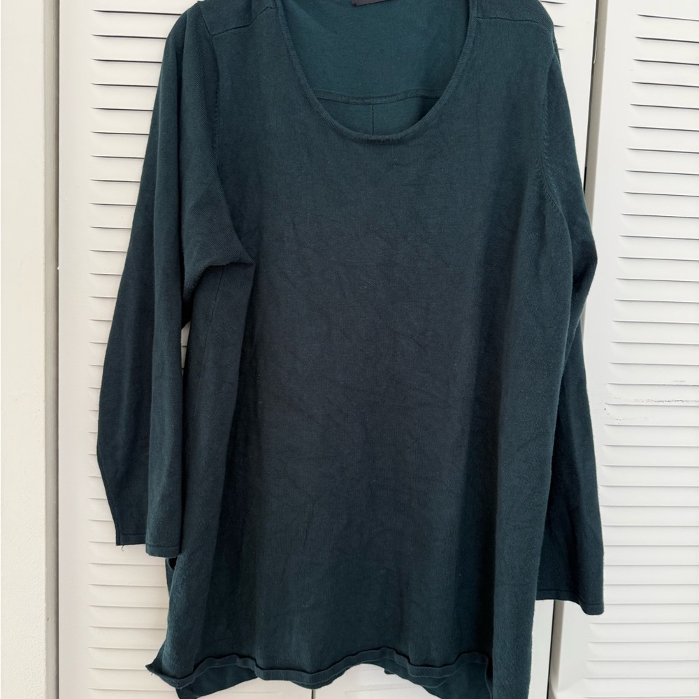 Tahari Deep Green Long Sleeve Sweater with matching socks